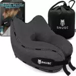 SNUGL Nackenkissen Memory Foam Waschbar & Verstellbar