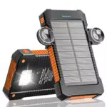 Solar Powerbank mit Saugnapfhalterung, 3 USB Anschlüsse, wasserdicht für Outdoor