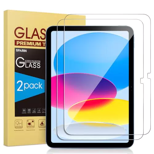 SPARIN Schutzfolie für iPad 11. Generation, kratzfestes Panzer Glas 9H