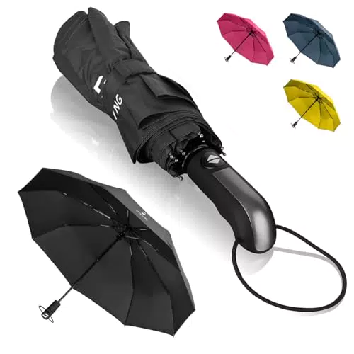STYNGARD Regenschirm sturmfest bis 140 km/h - Modell TRONDHEIM mit Teflon-Beschichtung
