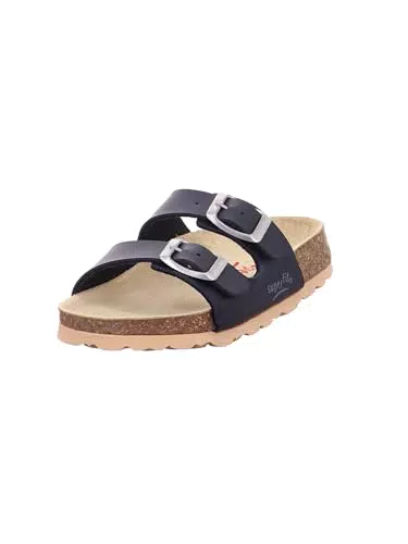 Superfit Jungen Fussbettpantoffel Pantoffeln, SCHWARZ 0100