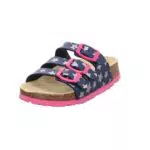 Superfit Mädchen Fussbettpantoffel Pantoffeln, BLAU 8400