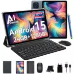TABWEE Android 15 Tablet mit 24GB RAM und 128GB ROM, Octa Core, 11 Zoll FHD