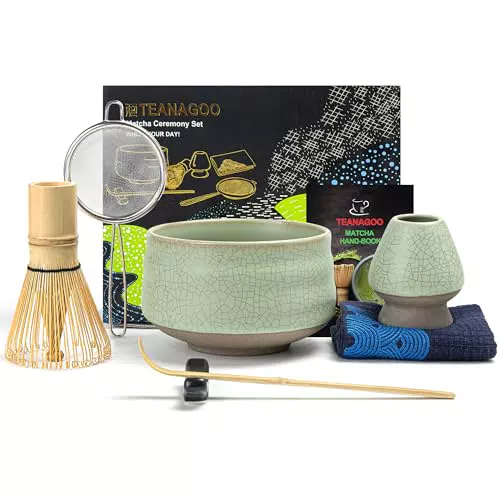 TEANAGOO Matcha Set| Matcha Besen|Matcha Tea Set, Matcha Schale| Matcha Whisk