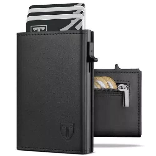 TENBST Smart Wallet 3.0 | Ultradünnes Lederportemonnaie mit RFID-Schutz