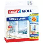 tesamoll Thermo Cover - Transparente Fenster-Isolierfolie zur Wärmedämmung