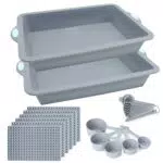 Silikomart Antihaft-Silikon-Backblechset mit Metallrahmen für Stabilität