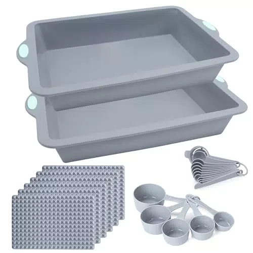 Silikomart Antihaft-Silikon-Backblechset mit Metallrahmen für Stabilität