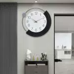 TOHOOYO Moderne Metall Wanduhren - Silent Quarzuhr für Wohnzimmer und Küche