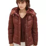 TOM TAILOR Damen Steppjacke mit Abnehmbarer Kapuze