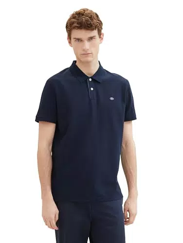 TOM TAILOR Herren Basic Piqué Poloshirt