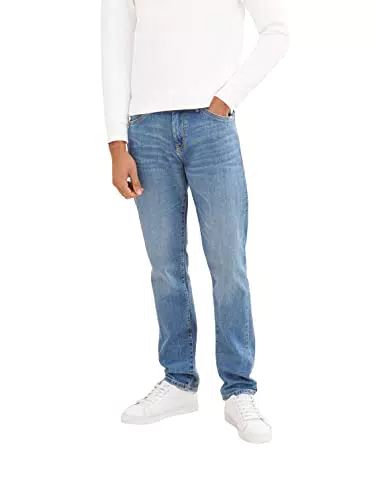 TOM TAILOR Herren Josh Regular Slim Jeans, 10127 - Tinted Blue Denim
