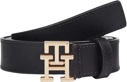 Tommy Hilfiger Damen Gürtel Logo 2,5 cm Ledergürtel