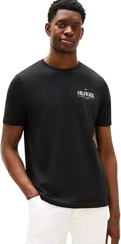Tommy Hilfiger Herren T-Shirt Kurzarm Stack Tee Regular Fit