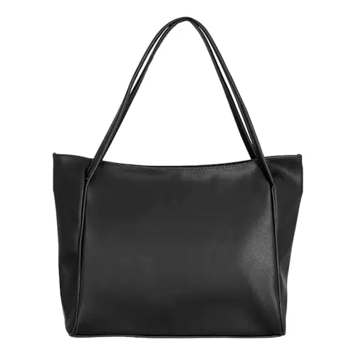 Tonny Black Shopper Tasche – Große Kapazität, Wasserdicht und Stilvoll für Alltag und Reisen