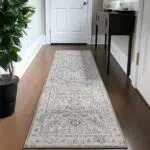 TOPICK Vintage Teppich für Wohnzimmer, rutschfest und waschbar, 90x150cm