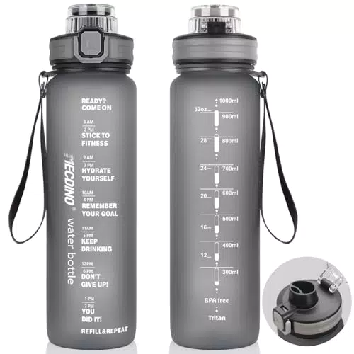 ECOdrink 2-in-1 Trinkflasche aus BPA-freiem Tritan für Sport und Outdoor