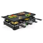 Tristar RA-2748 Raclettegerät 3-in-1: Raclette, Kochstein und Grill für 8 Personen