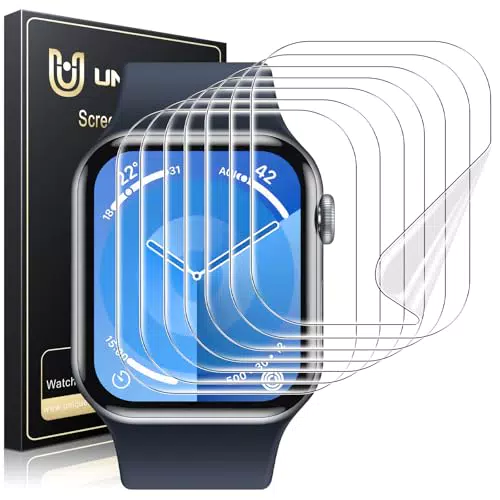 UniqueMe Schutzfolie für Apple Watch Series 10 46mm – Blasenfrei und HD Klar