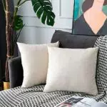 UPOPO Samt Kissenbezug Dekokissen für Sofa und Schlafzimmer, 45x45cm
