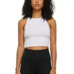 Urban Classics Damen Cropped Rib Top aus Bio-Baumwolle - Bauchfreies Design
