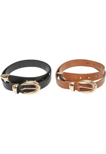 Urban Classics TB7211A Chunky Buckle Loop Gurtel aus Kunstleder