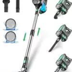 Vactidy Akku Staubsauger V8 kabellos mit 22KPa Saugkraft, 35min Laufzeit