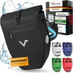 Valkental Gepäckträgertasche - Wasserdichte Fahrradtasche mit Reflektoren