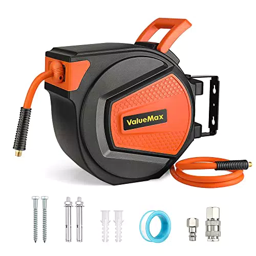 ValueMax Automatische Druckluftschlauchtrommel mit 15m Schlauch, 300 PSI