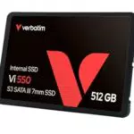 Verbatim Vi550 S3 512 GB SSD 2,5 SATA III mit 3D-NAND-Technologie, 550 MB/s