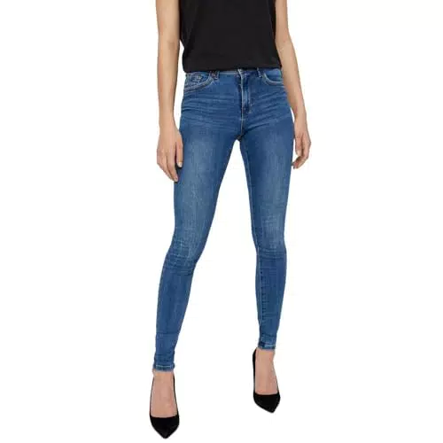Vero Moda VMTANYA MR S Piping Skinny Jeans für Damen