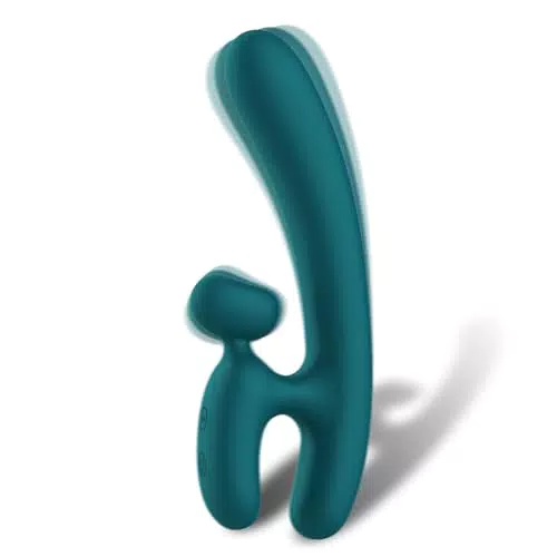 Vibratoren für Sie Klitoris und G-punkt - 2 in 1 Erotik Vibrator für Frauen mit 10 Vibrationsmodi， Massagestab Silikon Vibratorstarb Analvibrator Dildo Sexspielzeug für Frauen und Paare