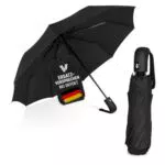Villkin Sturmfester Regenschirm mit Auf-Zu-Automatik – Robuster Taschenregenschirm