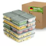 Viwares Gefrierdosen Organizer mit Deckel – Frostfest bis -25°C, wiederverwendbar
