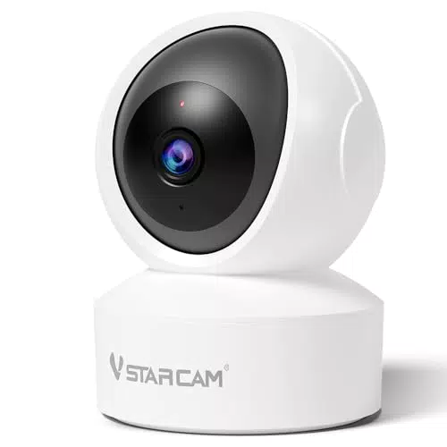 VSTARCAM 2K QHD Überwachungskamera Innen mit 360° Sicht und APP Steuerung