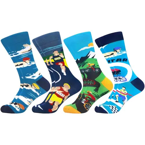 WeciBor Herren Triathlon Socken für Sport und Freizeit