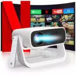 Wielio 2025 Full HD Beamer 1080P, 20000 Lumen, 4K Unterstützung, WiFi 6, Android 11