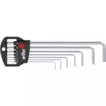 Wiha Stiftschlüssel Set Classic Halter Sechskant-Kugelkopf, schwenkbar