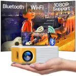 YOTON Mini Beamer, WLAN Projektor Full HD 1080P, kompatibel mit iOS/Android/PC