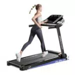 YPOO Klappbares Laufband für Zuhause mit Steigung, 2,5 HP und LED Anzeige
