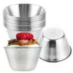 ZOFUN Edelstahl Dipschalen Set - Kleine Schüsseln für Saucen und Snacks