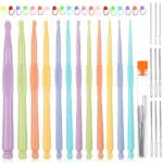 Bastei Ergonomische Häkelnadeln 2-10 mm – Set für Stricken und Basteln