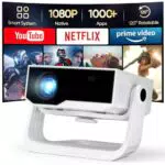 Smart Beamer 4K mit Android 11, Full HD, 25.000 Lumen, WiFi 6, Heimkino