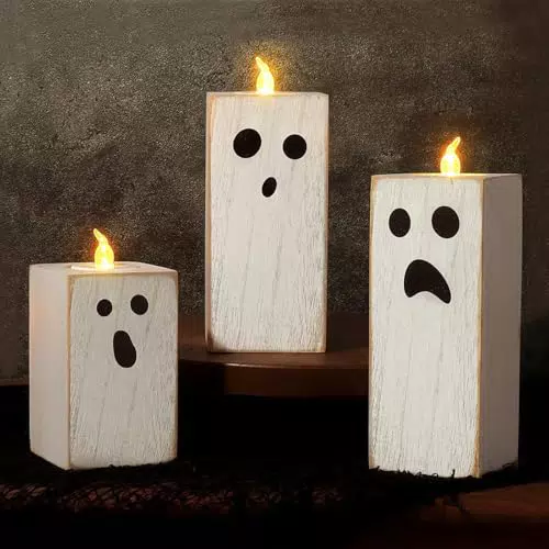 LED Halloween Kerzen – Stimmungsvolle Dekoration für drinnen & Partys