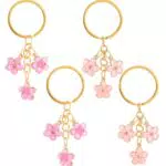 Süß Bag Charms Schlüsselanhänger Blumen – Elegantes Accessoire aus hochwertiger Legierung