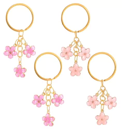 Süß Bag Charms Schlüsselanhänger Blumen – Elegantes Accessoire aus hochwertiger Legierung