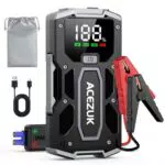 ACEZUK Starthilfe Powerbank 4000A 12V für Auto, SUV und Motorrad mit LED-Taschenlampe