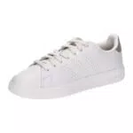 adidas Damen Advantage Premium Sneakers, Ftwr White Ftwr White Wonder Silver