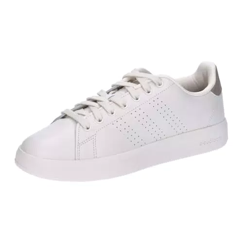 adidas Damen Advantage Premium Sneakers, Ftwr White Ftwr White Wonder Silver