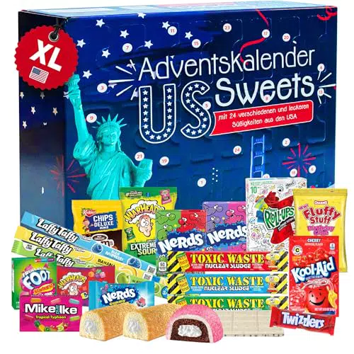 Adventskalender US Süßigkeiten 2025 – Amerikanische Snacks & Überraschungen